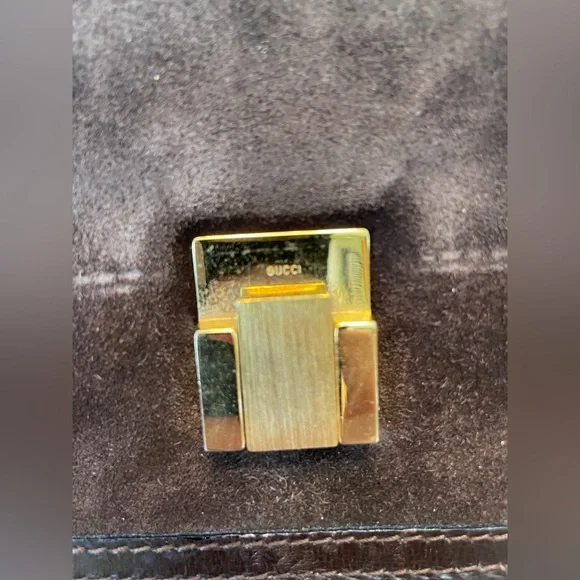 Gucci Chocolate Brown Suede Messenger Bag - Picture 8 of 16